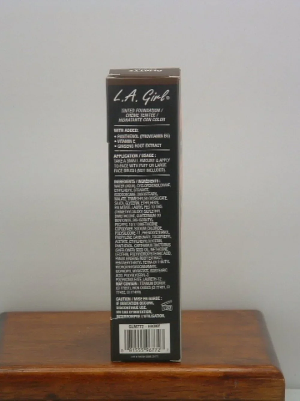 L A Girl Tinted Foundation GLM772 Ebony 1 Fl Oz